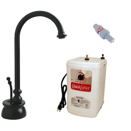Westbrass Calorah Traditional 10" Hot Water Dispenser and Tank in Oil Rubbed Bronze D261HFP-12